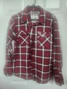 Dixxon Flannel Company Shirt Womens Large Red Plaid The Cellar Pockets Button - Picture 1 of 3