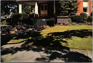 Tarjeta postal de TRENTON, Nueva Jersey "INGLESBY FUNERAL HOME" / Tarjeta de conteo en la parte posterior década de 1950 - Imagen 1 de 2