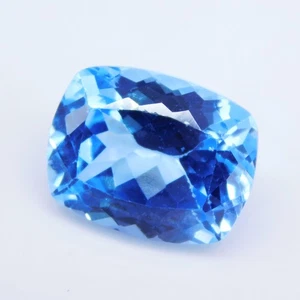 Impresionante piedra preciosa suelta certificada corte cojín aguamarina natural de 12,80 quilates - Imagen 1 de 5