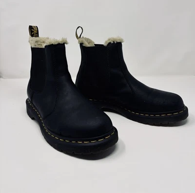 Botas Dr. Martens para mujer talla 9 negras Leonore Chelsea forradas de piel sintética 2976 Foto 1 de 4
