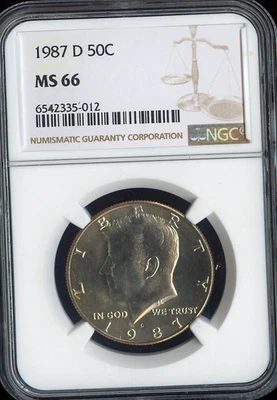 1987-D Kennedy Half Dollar NGC MS66 Holiday Sale 🎁 - Image 1 of 2