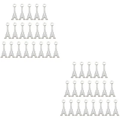  40 stücke Legierung Eiffelturm Anhänger Charms DIY Schmuck, der Zubehör für - Bild 1 von 4