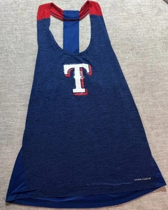 Canotta Majestic Texas Rangers Heathered Royal Desire base più cool piccola - Foto 1 di 4