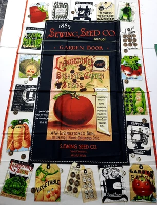 24x44 Fabric Panel Tiding of Great Joy 1889 Sewing Seed Garden QuiltingTreasures - Image 1 of 4