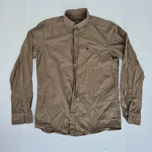 FRENCH CONNECTION Shirt Medium Green Mens Long Sleeve Button Up Casual Oxford - Picture 1 of 14