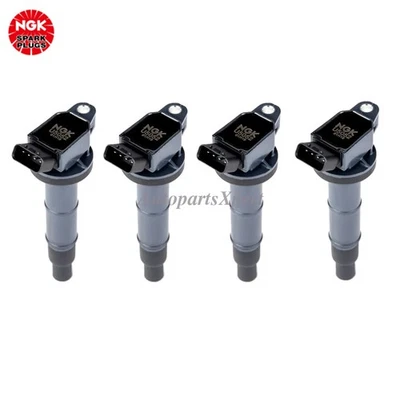 90919-02243 For Toyota RAV4 2002-2003 2.4L U5052 4 pcs OEM NGK Ignition Coil - Imagem 1 de 4