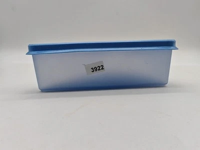 Tupperware Kuchendose Box Dreieck Gefrierbehälter Kuchenbehälter Brotdose blau - Bild 1 von 3