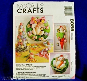 McCall's 8085 Osterhase Tischdeko 6 Designs Schnittmuster Vintage ungeschnitten - Bild 1 von 1
