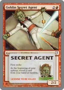 4 Goblin Secret Agent 4x x4 - LP - Unhinged - SPARROW MAGIC mtg - Picture 1 of 1