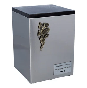 Behälter für eine Kapsel aus dem Krematorium, Urne aus rostfreiem Stahl - Picture 1 of 20