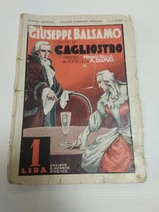 COLLANA DI ROMANZI POPOLARI GIUSEPPE DUMAS IL CONTE DI CAGLIOSTRO 1930 NERBINI - Foto 1 di 1