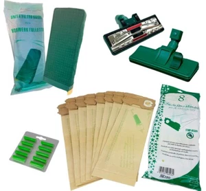FOLLETTO VK 121 8 SACCHETTI, UNITA' FILTRO, SPAZZOLA 4PZ ASPIRAPOLVERE VORWERK - Imagen 1 de 1