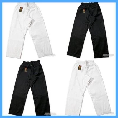 New Proforce Gladiator Lightweight Karate Black or White Martial Arts Pants TKD - Image 1 of 3