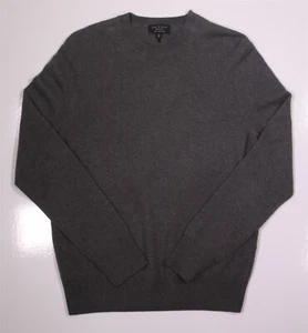 rag & bone Gray Knit 100% Cashmere Crewneck Sweater Men's Small - Picture 1 of 6
