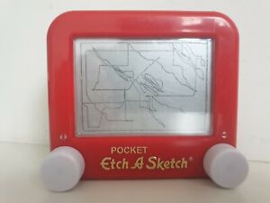 Pocket Etch-A-Sketch Drawing Toy Classic Red 2015