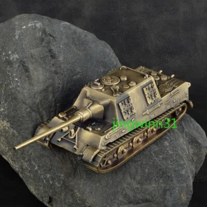 1:72 WW II Germany Jagdpanzer VI Jagdtiger Heavy Tank Model All-metal Bronze NEW - Picture 1 of 8