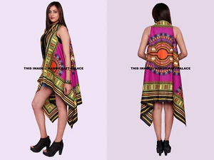 Hippie Shrug Top Kimono Dashiki Top Cardigan Beach Wear Indian Cotton Dress Boho - Picture 1 of 5