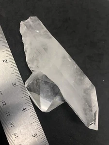 RARE DT Clear Quartz Natural Tabular Double Termination Brazil 8.7oz! Reiki N15 - Picture 1 of 12
