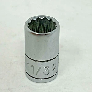 SK Tools 1/4" Drive 12-Point SAE Shallow Chrome Socket Set USA 11/32" - Picture 1 of 6