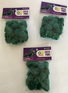 Lot Of 3! 72 Poms 1"  Art Craft Projects Plush Balls GO Create! - Picture 1 of 1