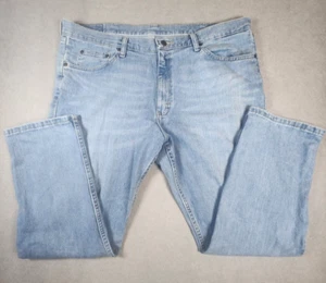 Wrangler Jeans Herren 38x29 Blau Regular Fit Light Wash Denim Workwear - Bild 1 von 8