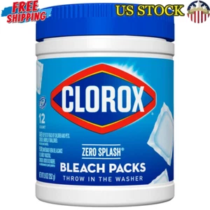 Zero Splash Bleach Pods 12 Stück feste Reinigungspakete Multi-Oberflächenwäsche Neu - Bild 1 von 6
