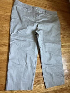 Vera Wang chino gray pants 18W Office Casual Pants - Picture 1 of 12
