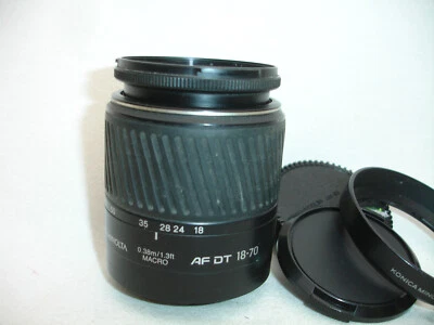 Konica Minolta AF DT 18-70mm F3.5-5.6 D AF Lens Minolta Maxxum SonyAlpha - Image 1 of 4