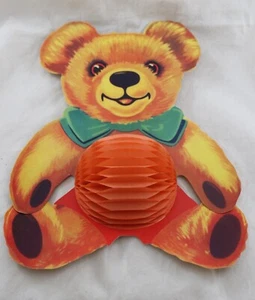 Vintage Teddy honeycomb Christmas decoration - 1950's - Picture 1 of 3