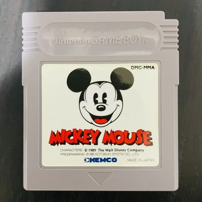 Mickey Mouse Nintendo Game Boy Kemco 1989 Japanese Version DMG-MMA Action - Image 1 of 4