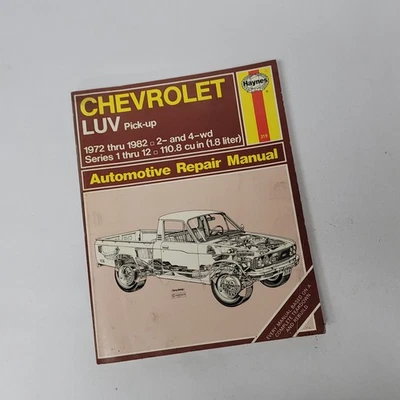 Manual de reparación de camioneta pickup Haynes 319 Chevy LUV 1972 hasta 1982 2 y 4 WD Foto 1 de 4