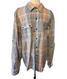 Akademiks Hemd Herren 3XL Mehrfarbig Kariert Langarm Knopfleiste - Bild 1 von 9