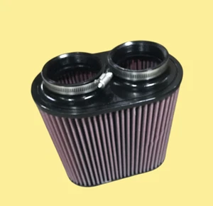 K&N Dual Flange Oval Tapered Universal Air Filter DUAL FLANGE #7361 AMZ34 - Bild 1 von 9