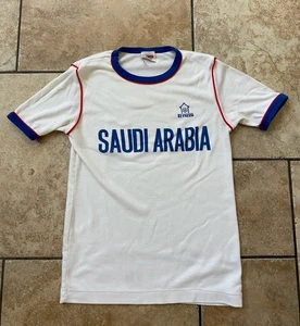 Maglia casa sportiva El Faleh calcio Arabia Saudita vintage anni 80 taglia 40 - Foto 1 di 10