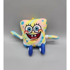SpongeBob SquarePants Tie Dye Plush 5.5” Toy Nickelodeon Mini Stuffed Animal - Picture 1 of 6