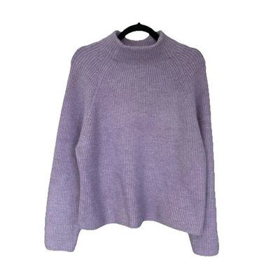 Antonio Melani Lilac Ribbed Mock Neck Sweater XL NWT Soft Knit Acrylic Blend - Image 1 of 4