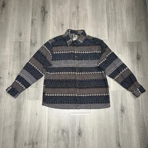 Vintage Territory Ahead Shirt Mens XL Aztec Southwestern Blanket Thick Heavy - Picture 1 of 9