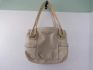 B Makowsky hellbraun/gold 100% Echtleder Schultertasche Handtasche - Bild 1 von 7