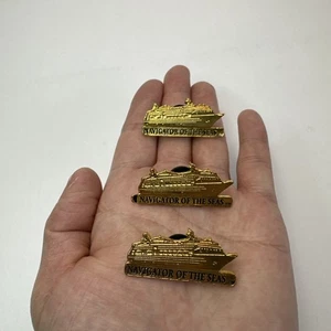 Royal Caribbean Cruises Navigator of the Seas Ship Souvenir Gold Tone Lapel Pins - Picture 1 of 6