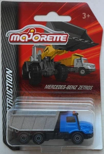 Majorette Mercedes-Benz Zetros Muldenkipper Dump Truck blau/hellgrau Neu/OVP LKW - Picture 1 of 4