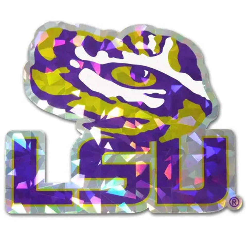 LSU Tigers 'Tiger Eye' Logo Domed Reflective Auto Decal Emblem AMG - Image 1 of 1