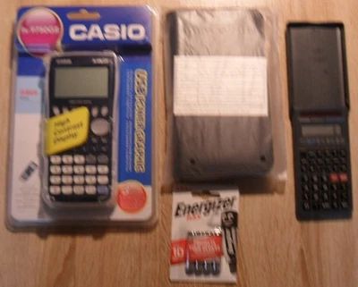 2x Casio Grafikrechner fx-9750GII Blau + RV Etui + CASIO fx-82 SOLAR Schutzkappe - Bild 1 von 4