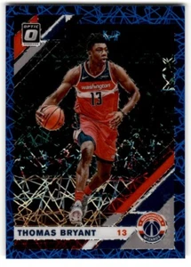 2019-20 Donruss Optic Prizm Blue Velocity Thomas Bryant #129 Washington Wizards - Picture 1 of 2