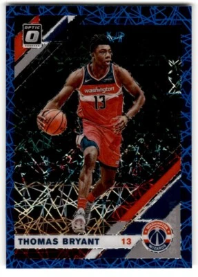 2019-20 Donruss Optic Prizm Blue Velocity Thomas Bryant #129 Washington Wizards - Image 1 of 2