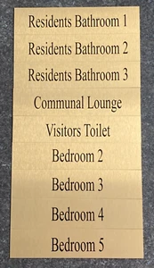 Metal Door Wall Signs Hotel B&B Rental Work Office Toilet Staff Classroom Sign - Picture 1 of 9