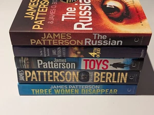 James Patterson 5 x Paperback Books PreOwned Crime Fiction Thriller Toys Berlin - Picture 1 of 23