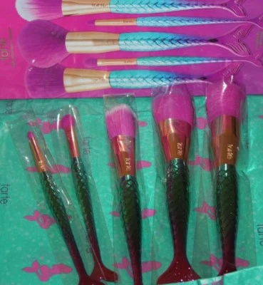 TARTE  Minutes to Mermaid 5-Piece Brush Set 100% AUTHENTIC NEW IN BOX + 3 GIFTS  - Image 1 of 4