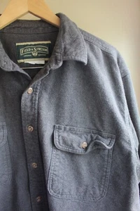 Field and Stream Gray Flannel Shirt Mens XXL Strong Cotton Button Up Long Sleeve - Picture 1 of 5
