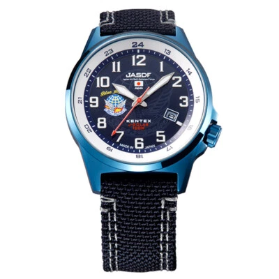 Cinturón de nailon solar KENTEX S715M-07 JASDF Blue Impulse hecho en Japón para hombre Foto 1 de 4