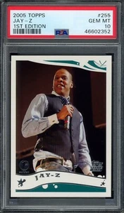2005 Topps #255 JAY-Z 1st Edition Rookie PSA 10 RC - Picture 1 of 2